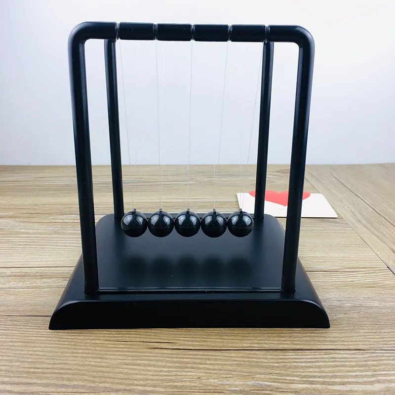 Newton Cradle Large - Black Newton Pendulum Generous Pool Newton's