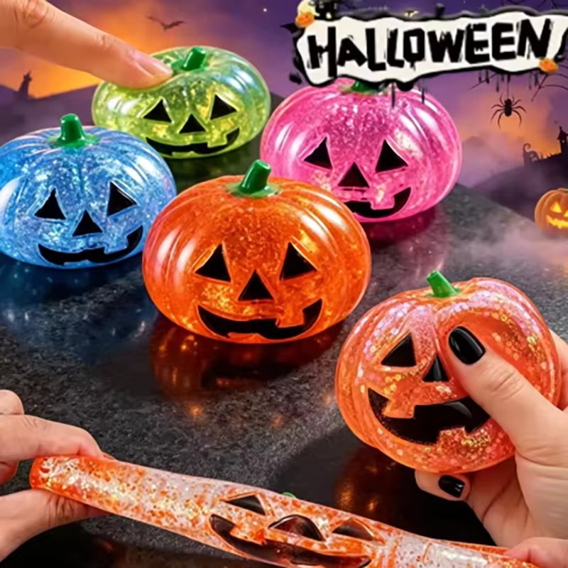 Crystal Growing Kit - Halloween Pumpkin Maltose Stress Ball Squishy