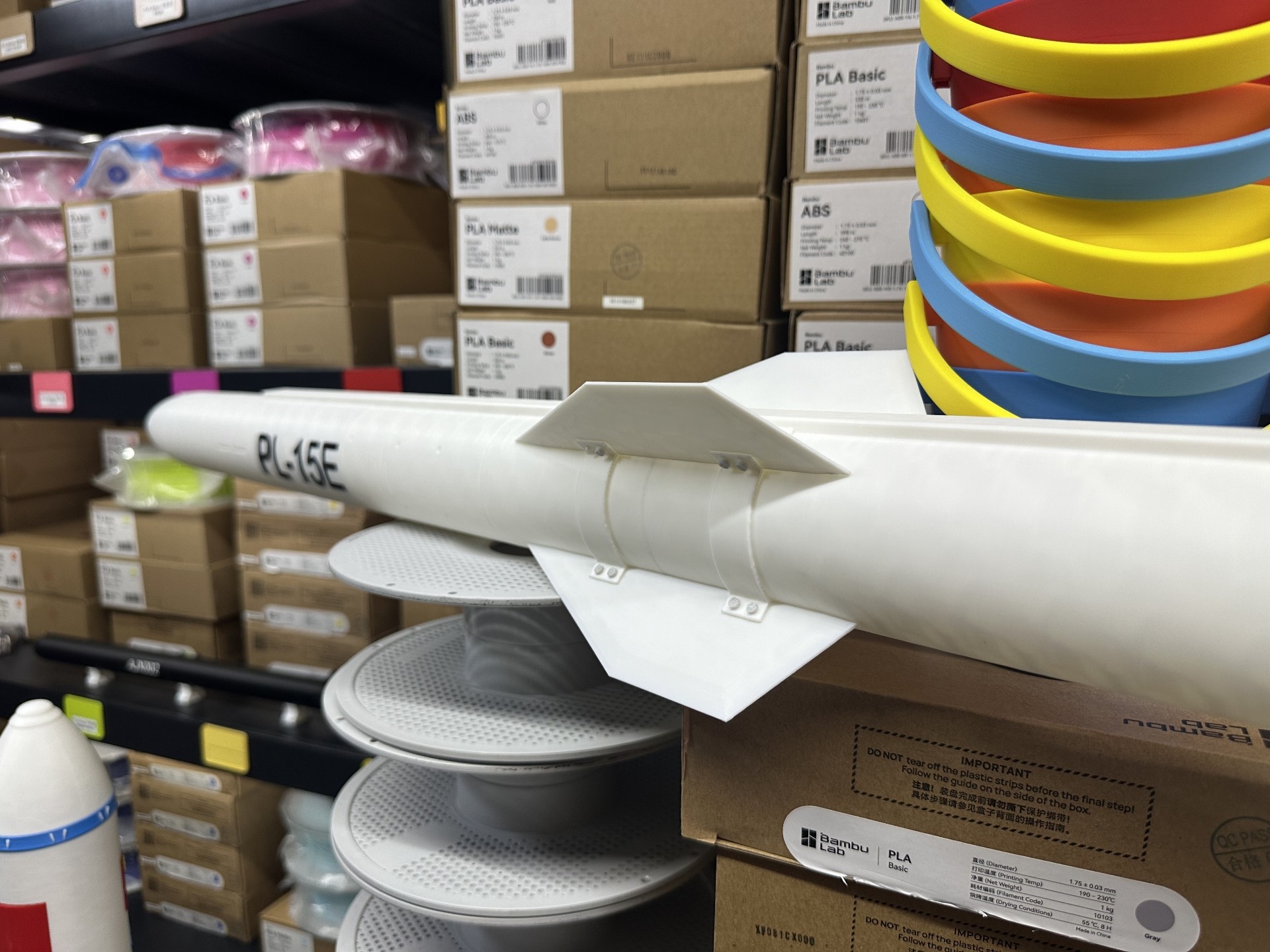 3D-Printed PL-15 Missile Model - Science Exhibition Models ulasan dan harga