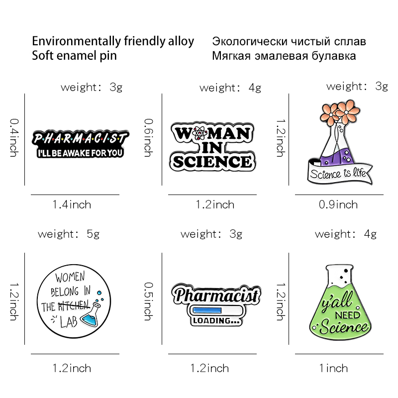 Chemistry Pharmacist Enamel Pi - Science Buddies ulasan dan harga